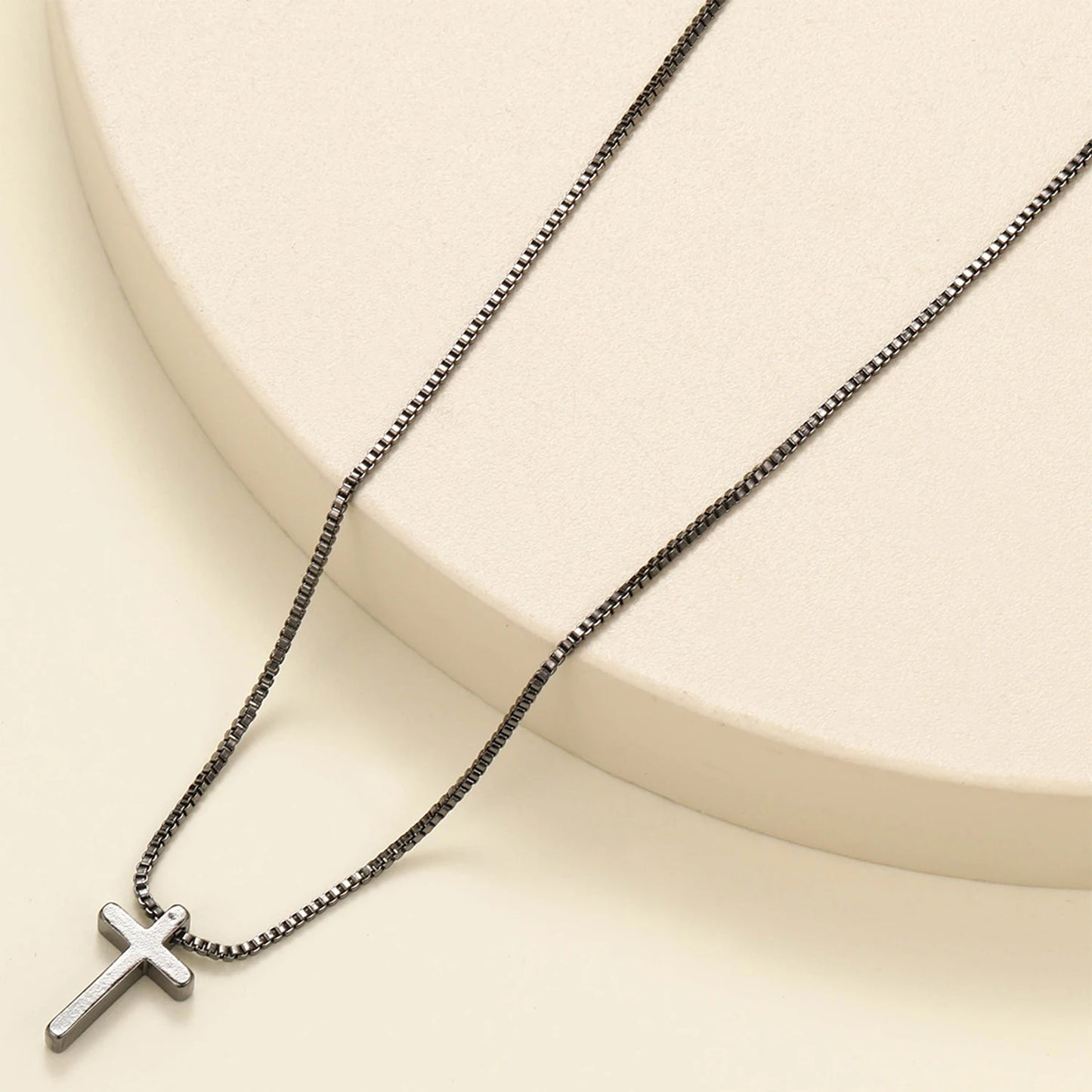個性的なクロスネックレス メンズ チェーン 首にかける ステンレススチールネックレス メンズ レディース アクセサリー ファッション ジュエリー