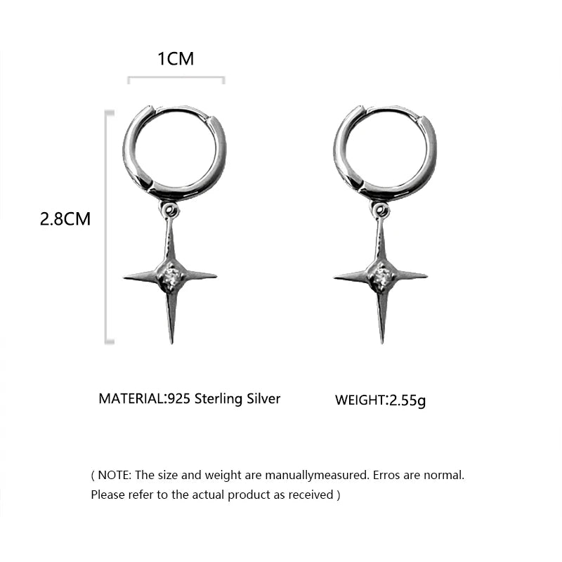 新しいトレンディなシルバーの高級クロスイヤリング、パーソナライズされた気質、ファッショナブルな高級イヤーバックルジュエリーアクセサリー