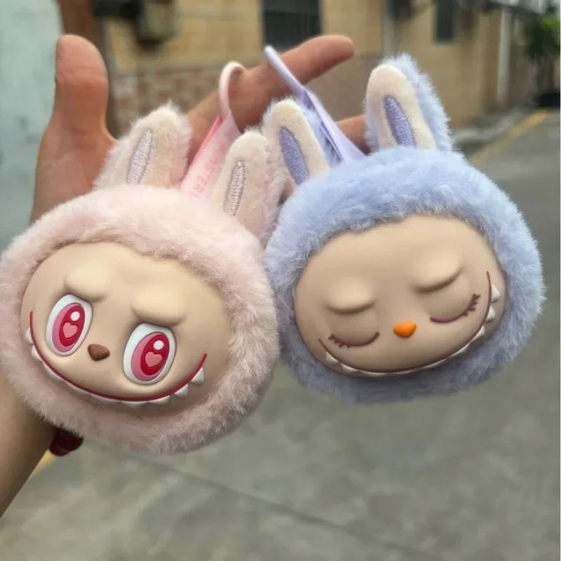 [Spot] New product, new vinyl second-generation sitting posture, plush small head, melon cloth, ugly and cute doll