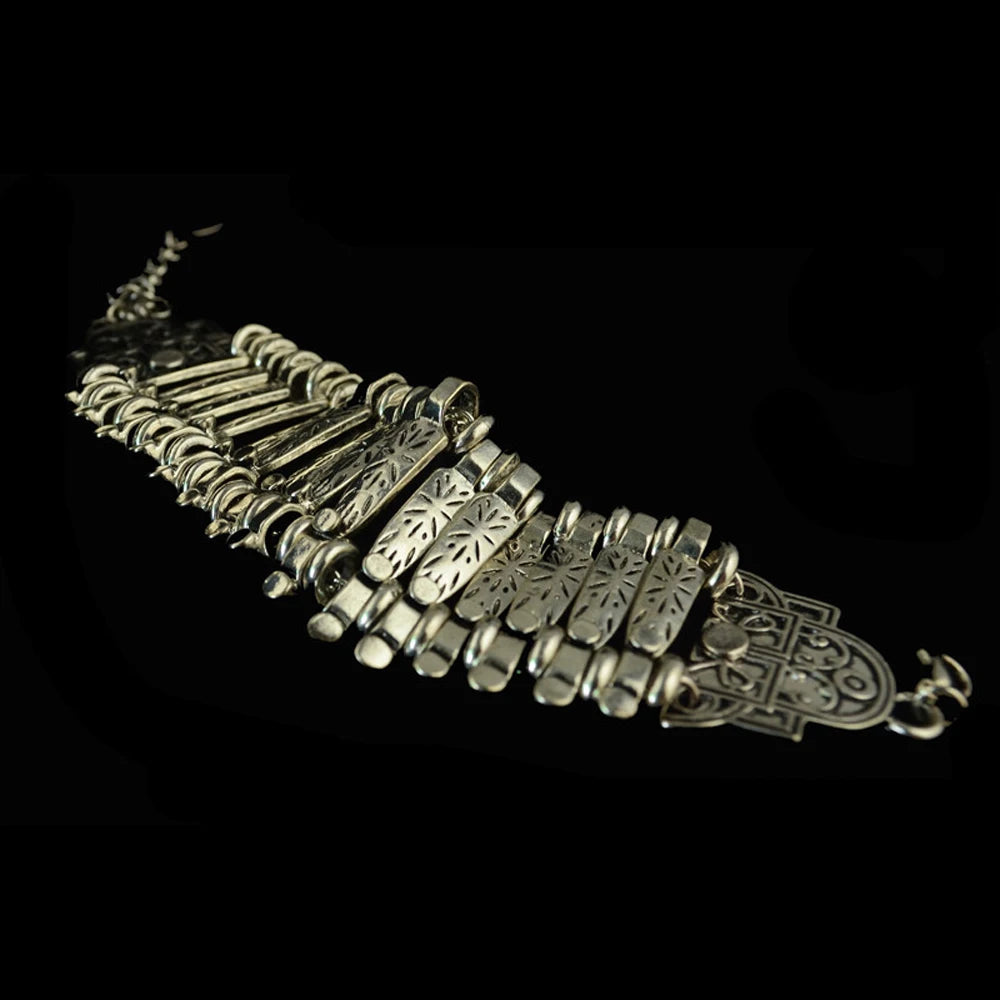 ヴィンテージシルバーゴールドコインブレスレット レディース メンズ ボヘミアン ヒッピー ビーチパーティー アフガニスタン トルコ マルセイユ エスニックブレスレット ジュエリー