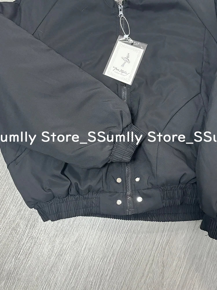 冬新作 エレガントライナーファー ルーズコート レディース Y2K ファーカラー フード付き 厚手 ファッション パーカー カジュアルアウター コットン パッド入りジャケット