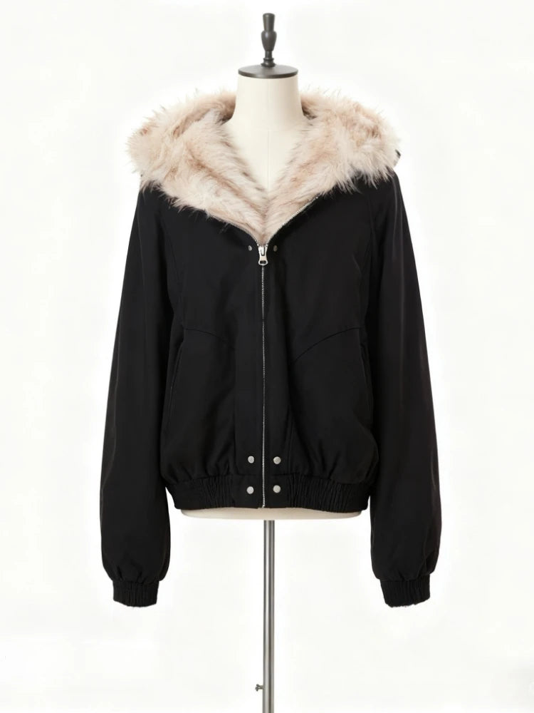 ゴシックアメリカンヴィンテージフード付きコートレディーススウェットシャツ原宿プリントジャケット美的グランジサブカルチャーキュートY2Kトップス