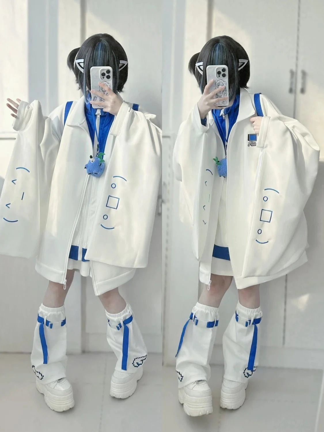 日本のサブカルチャージャケット レディース 春秋ファッション 無地 ジッパーコート 女性 2024 カジュアル 万能 ワイドスリーブ カーディガン トップス