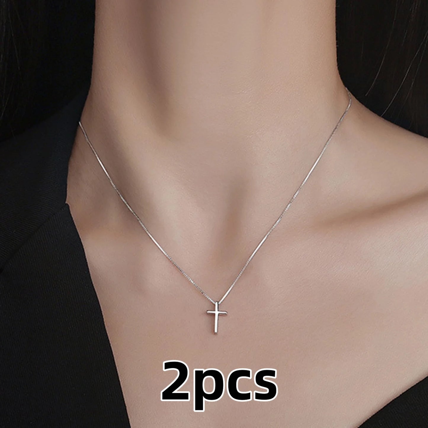 個性的なクロスネックレス メンズ チェーン 首にかける ステンレススチールネックレス メンズ レディース アクセサリー ファッション ジュエリー