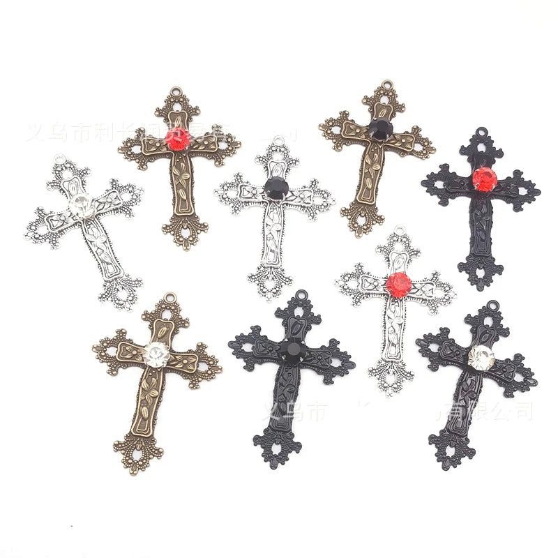 男の子、女の子、ゴスクロスイヤリング、女性、男性用、ゴシックパンクドロップイヤリング、耳サークル、ゴスジュエリー、コスプレギフト