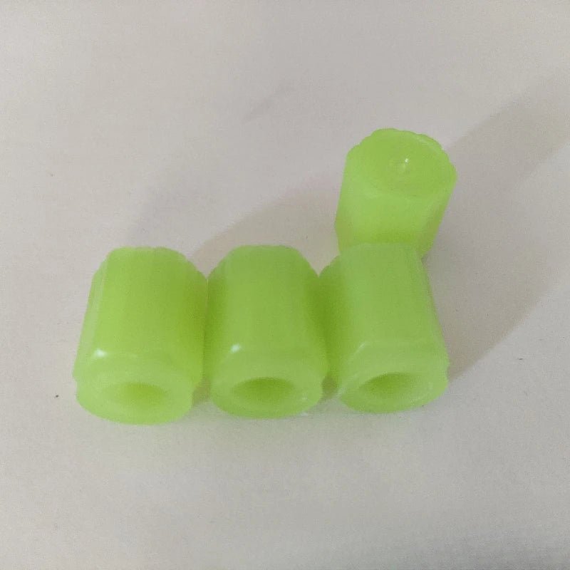 4Pcs/Set Fluorescent Tire Valve Stem Caps, Protect The Tire Valve From Dirt and Dust, Extend The Service Life of The Tire.