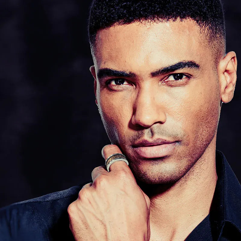 925シルバー 北欧バイキングルーンシルバーリング シルバー溶接銅製ファッションテールリングインデックスリングジュエリー