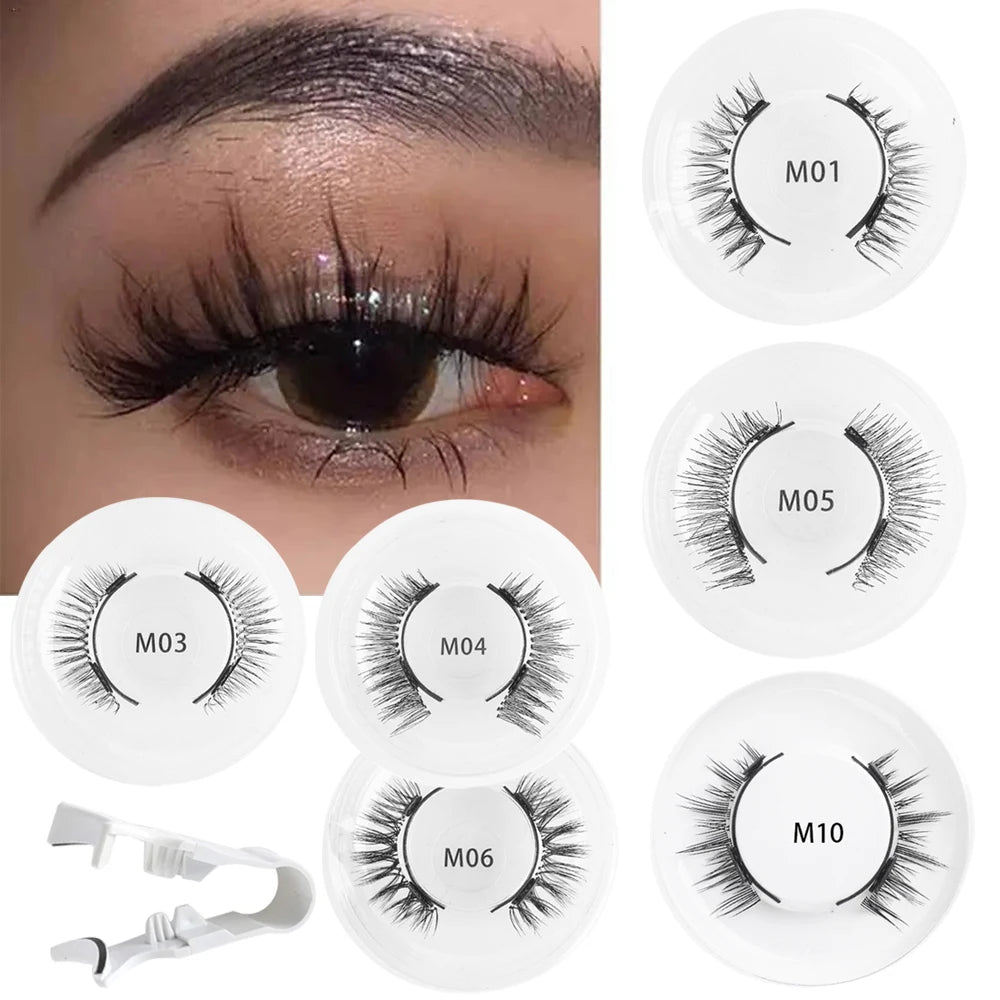 磁気つけまつげ 1組 ピンセット付き 3D ナチュラル効果 磁気つけまつげ 再利用可能 つけまつげ用品 メイクアップツールキット