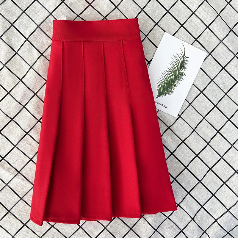 Women's Skirt Fashion Summer  High Waist Black a Line Mini Pleated Short  Skirts for School Girls Korean Style Ladies  Clothing