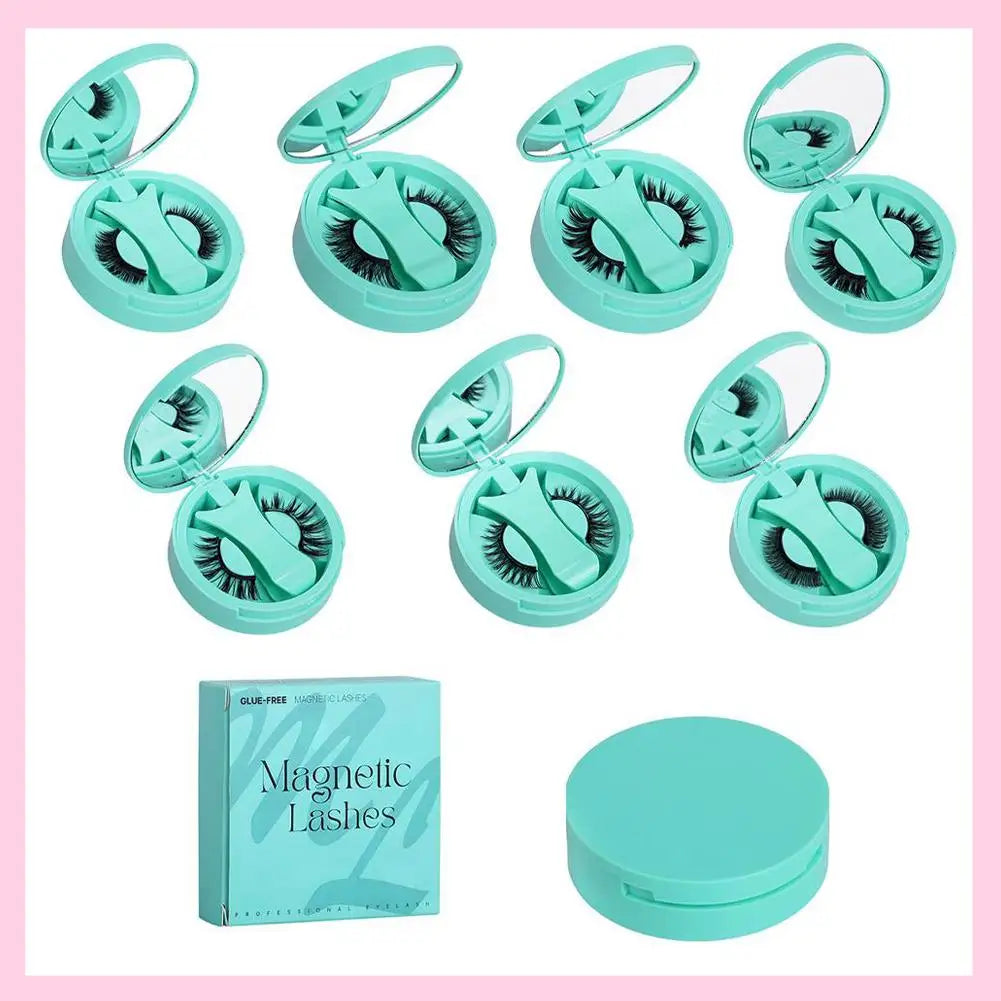 マグネットまつげ 再利用可能 ウィング型マグネット3Dミンクまつげ 長持ち 接着剤不要 ピンセット付きつけまつげ メイクアップ