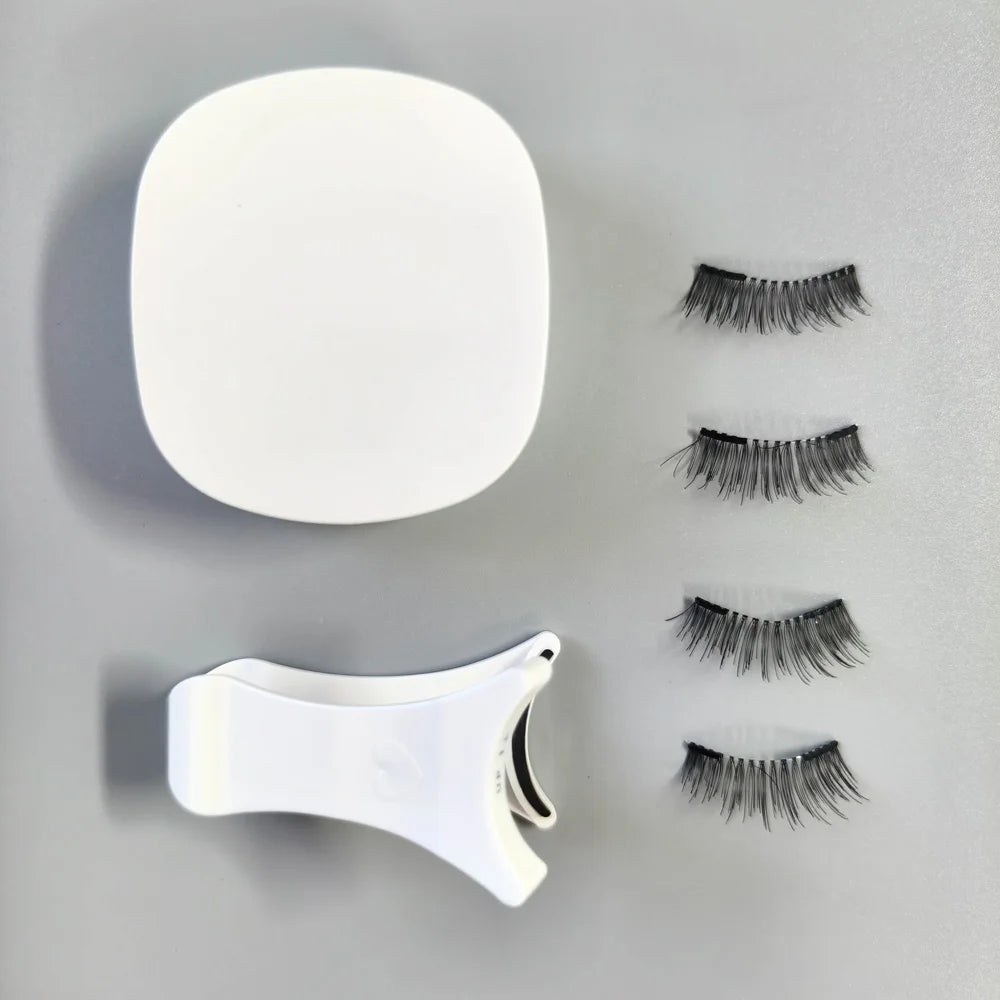 Yiernuo マグネット式つけまつげ 一体型ボックス 新接着剤不要つけまつげキット