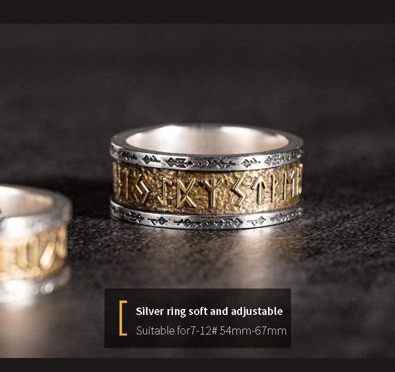 925シルバー 北欧バイキングルーンシルバーリング シルバー溶接銅製ファッションテールリングインデックスリングジュエリー