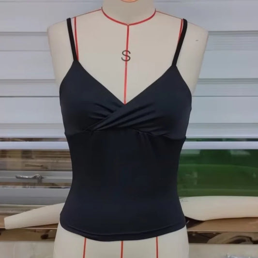 Womens Cute y2k Outfits Cropped Cami Tops Sleeveless Open Back V Neck Solid Color Slim Fit Tank Tops Femme Backless Corset Tee