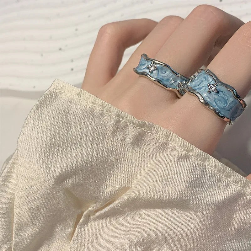 ヴィンテージ シルバーメッキ クロスリングセット レディース ゴシック パンク スチームパンク バタフライリングセット パーティー ファッション ジュエラー