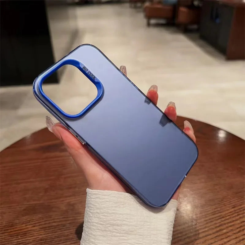 正教会の十字架アイコン教会電話ケース iPhone 16、15、14、13、12、11、Mini、Pro、E、MAX用 ブルーキャンディマット耐衝撃カバー