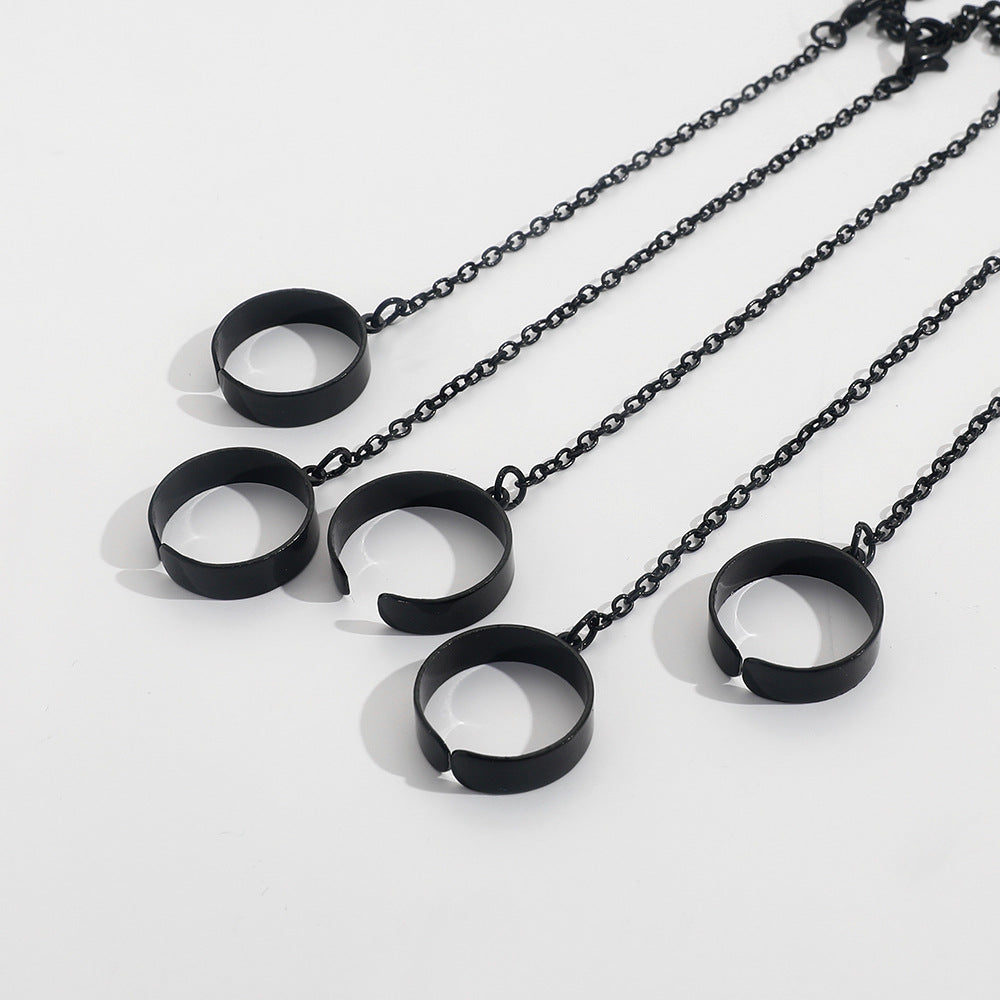 幾何学的なシルバーカラーのリストブレスレット、メンズ、レディース、パンクリング、チェーン、チャームセット、ファッション、カップル、ジュエリー、ギフト、Pulsera Mujer