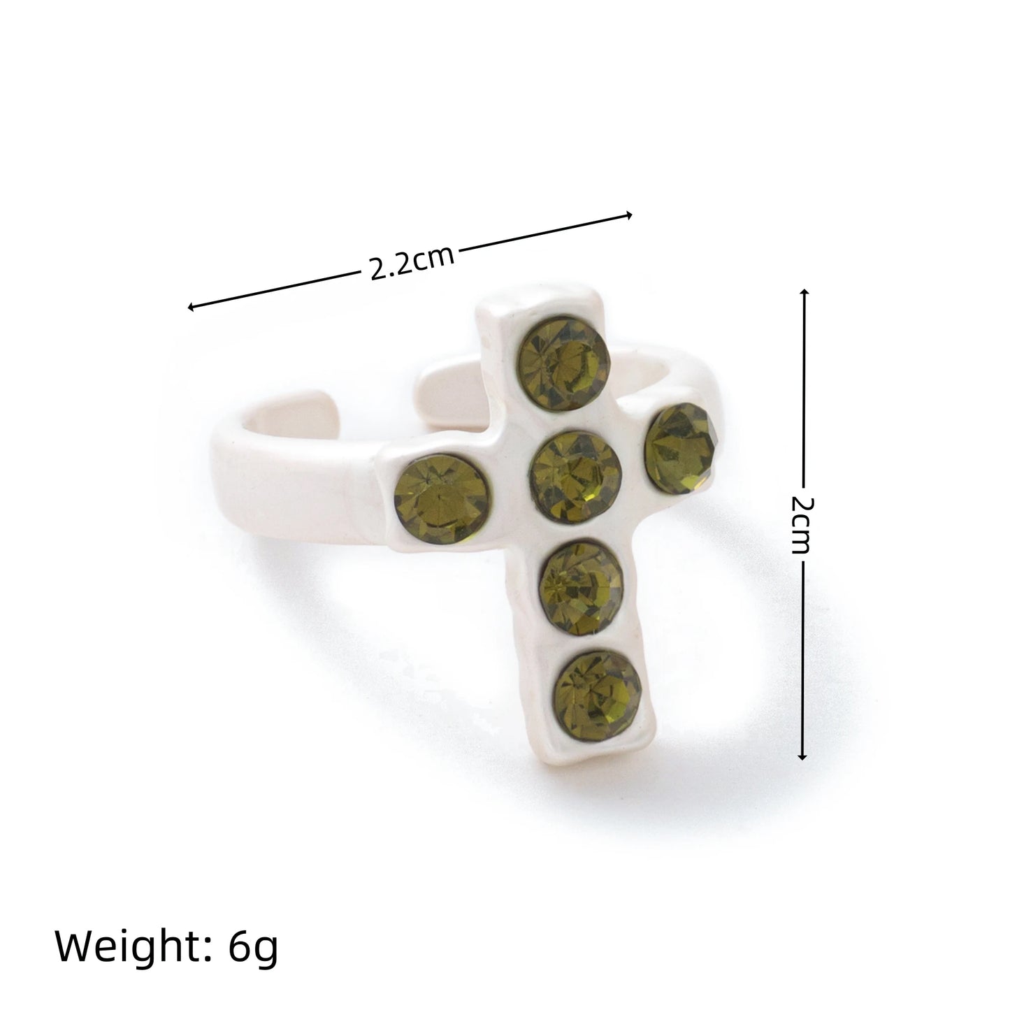 ユニークなゴシックスタイルのクロススカルジルコンリングトレンドフィンガージュエリーギフトビジューアシエ酸化防止可能ユニセックスハロウィンギフト