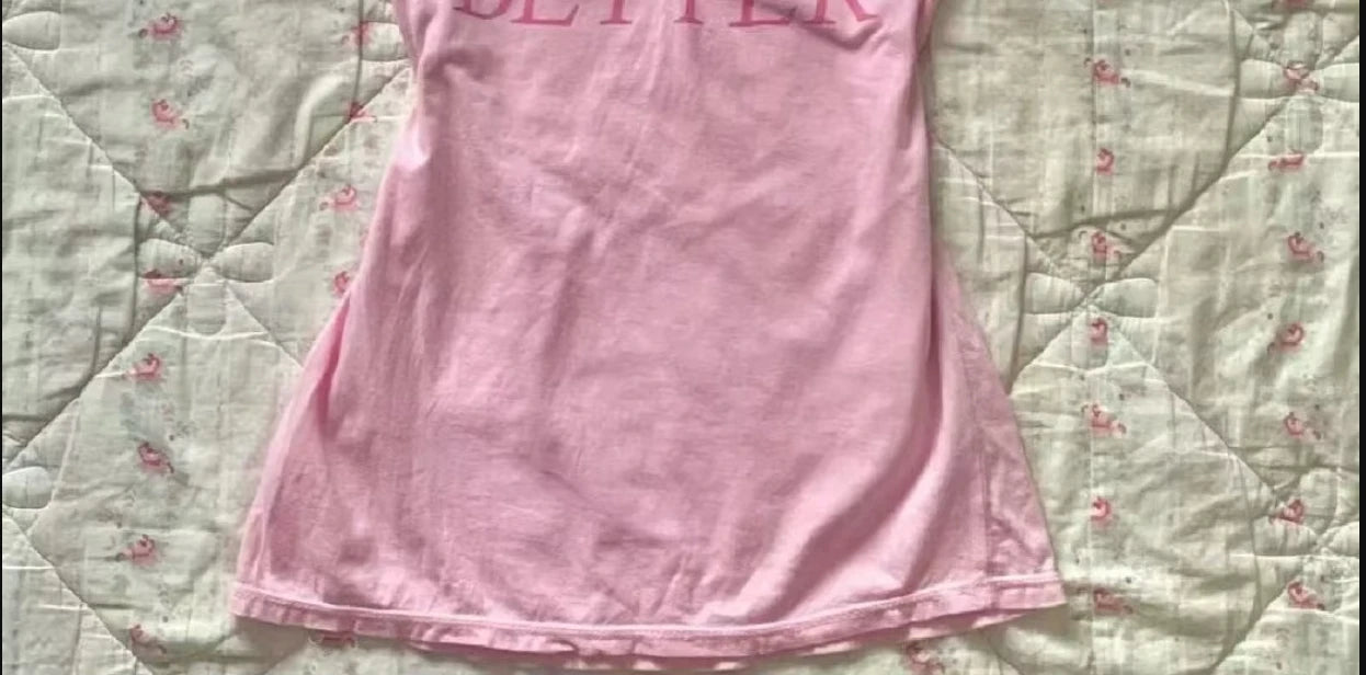 原宿系レタープリントTシャツ サブカルチャー レディース トップス Y2K Tシャツ 夏 ヴィンテージ 90年代 ホットガール クロップTシャツ 韓国風 グランジ キュート グラフィック