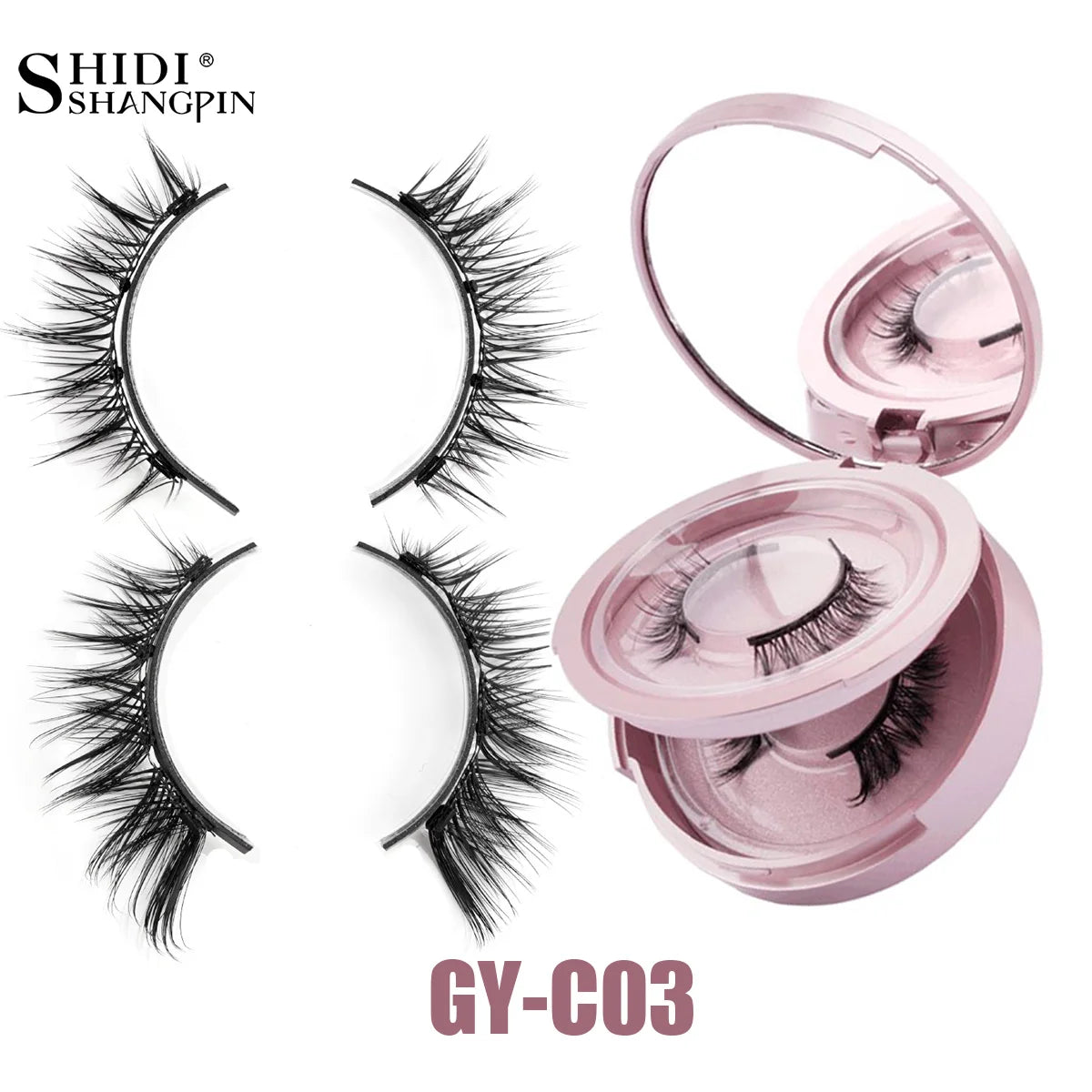 2/1ペア再利用可能な磁気まつげナチュラルカーラーまつげエクステピンセットセット使いやすい接着剤フリーつけまつげ3Dミンクまつげ