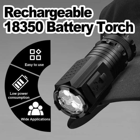 Flashlight With Power Indicator Mini Keychain Usb-C Rechargeable Small Led Waterproof High Quality With Magnet With Clip Durable