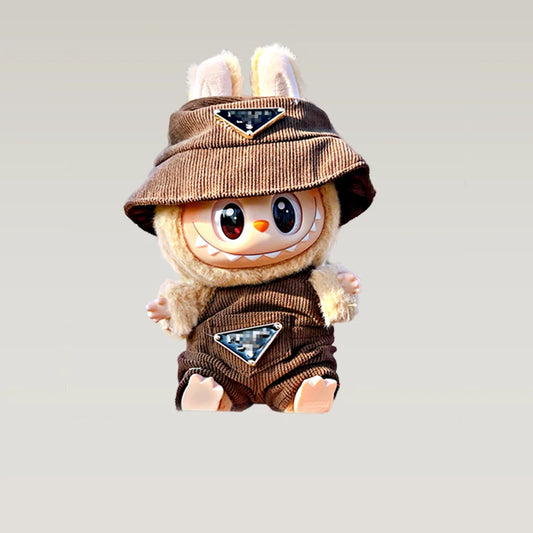 17cm Mini Plush Doll Clothing Korean Kpop Exo Labubu I II Idol Doll Sitting Party Work Pants Clothing Accessories Gifts