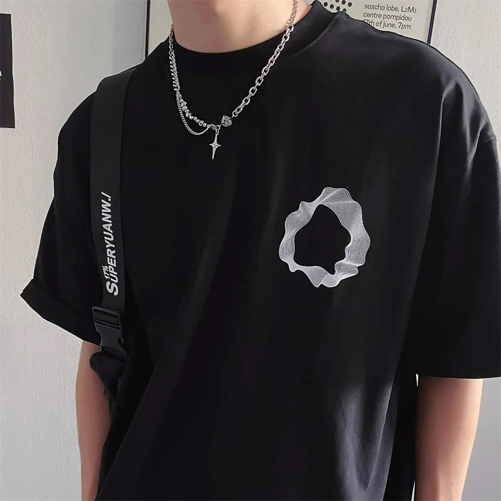 ヒップホップ クロス スター ネックレス メンズ レディース チタンスチール クリスタルボール セーターチェーン ユニセックス ジュエリー トレンディ ストリート アクセサリー