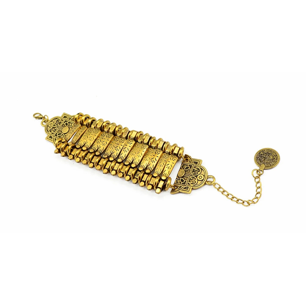 ヴィンテージシルバーゴールドコインブレスレット レディース メンズ ボヘミアン ヒッピー ビーチパーティー アフガニスタン トルコ マルセイユ エスニックブレスレット ジュエリー