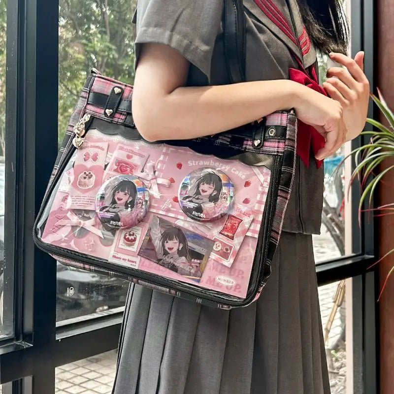 新しいオリジナルサブカルチャーパンクゴスホットティーウルチャンイタバッグストリートトレンドレディース大容量Y2Kトートバッグファッションショルダーバッグ