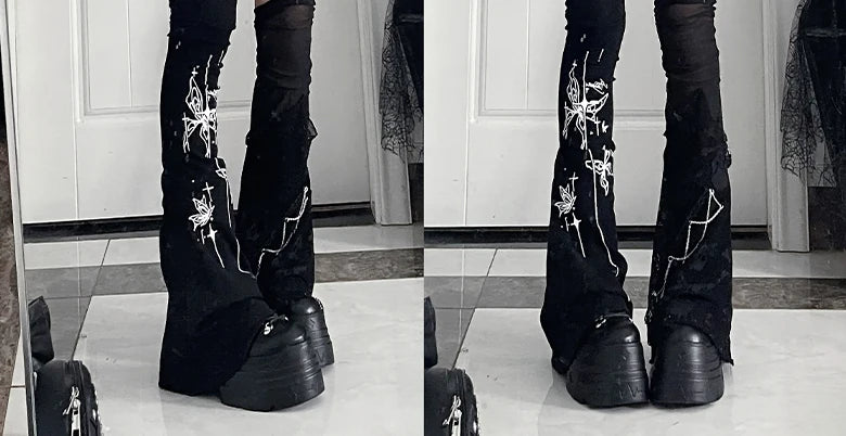 オリジナルサブカルチャーY2Kゴスベルベットプリントジッパージャケット秋新作ストリートパンクダークルーズスポーツコート原宿カジュアルジャケット