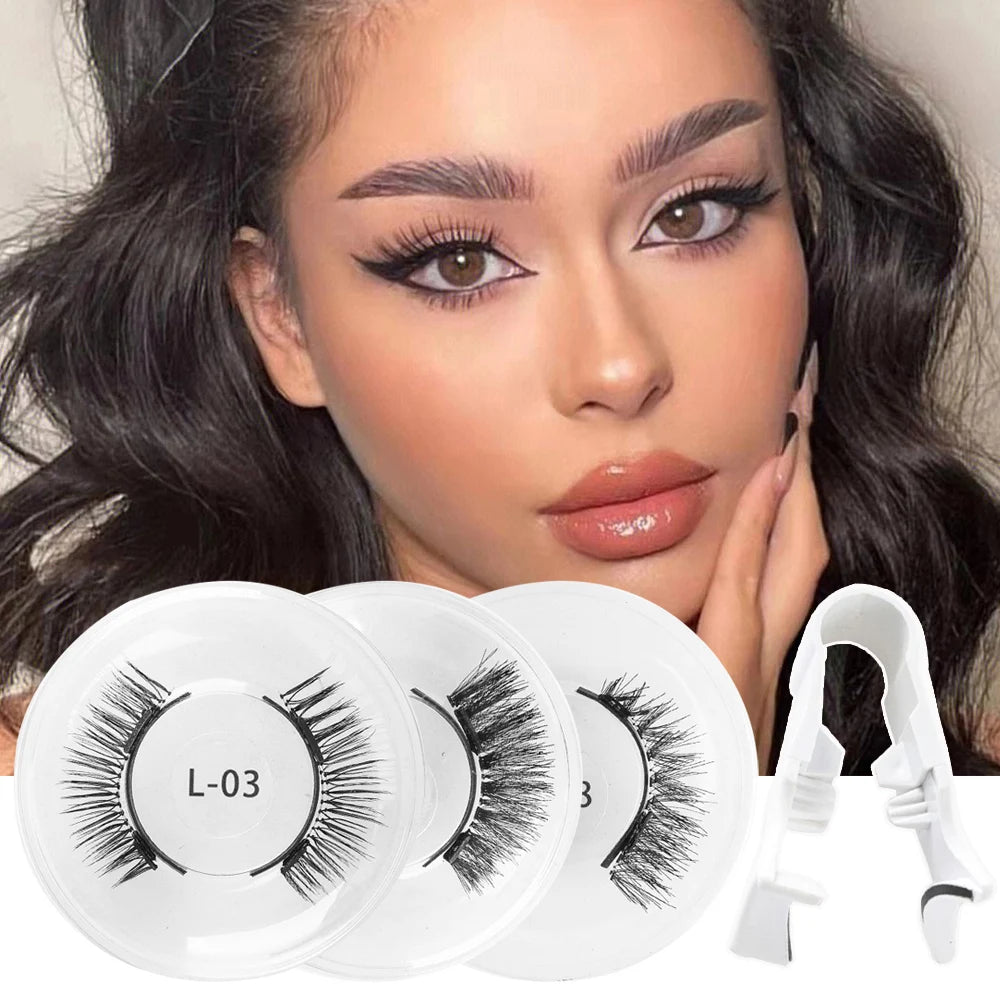 磁気つけまつげ 1組 ピンセット付き 3D ナチュラル効果 磁気つけまつげ 再利用可能 つけまつげ用品 メイクアップツールキット