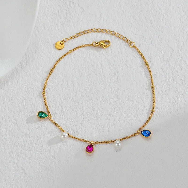 Fashion High Quality Shell Pearl Bracelet Stainless Steel Gold Color For Women Bangle Girl Jewelry Gift