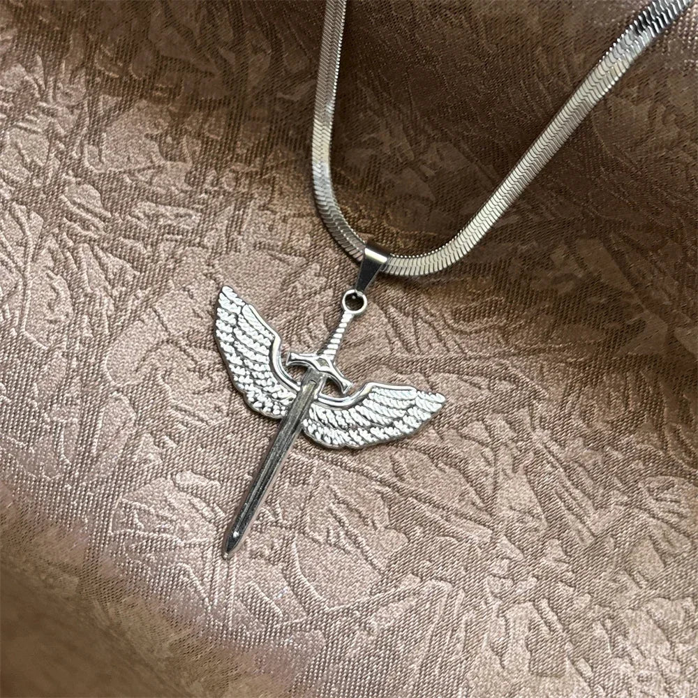 キリスト教イエス十字架ネックレス レディース メンズ ステンレススチールチェーン チョーカー 宗教的十字架ペンダント ジュエリー 祈り 洗礼ギフト