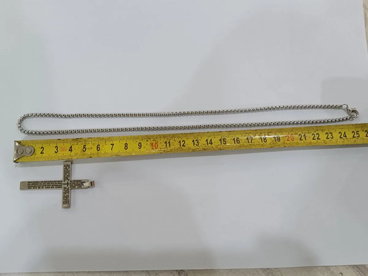 ファッションクロスチェーンペンダントネックレスファッションメンズレディースメタルジオメトリパンクゴシックパーティージュエリーヴィンテージギフト