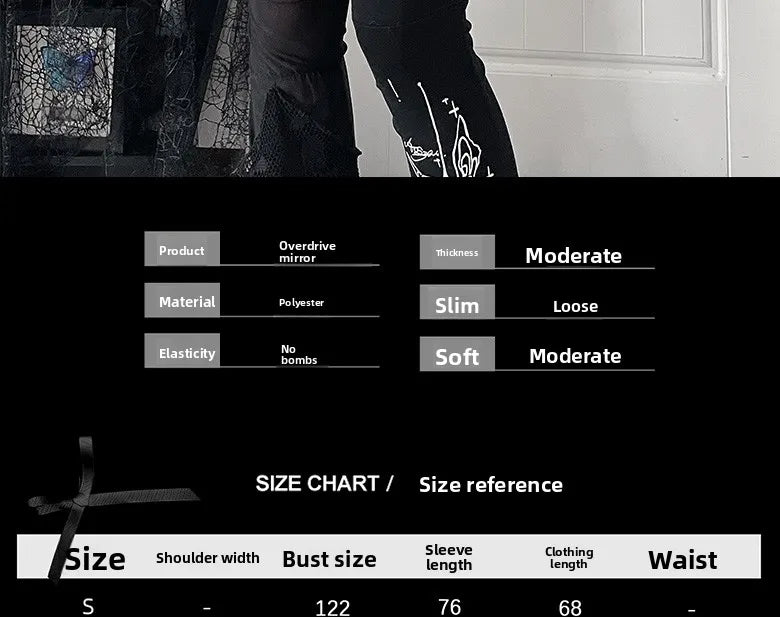 オリジナルサブカルチャーY2Kゴスベルベットプリントジッパージャケット秋新作ストリートパンクダークルーズスポーツコート原宿カジュアルジャケット