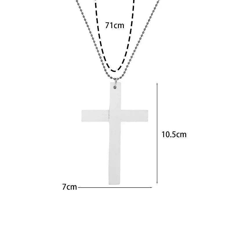 新作 ゴシック クール Y2K ウッドクロスペンダントネックレス ユニセックス ブラック ホワイト レッド ヒップホップ チャームチェーン チョーカーネックレス ファッションジュエリー