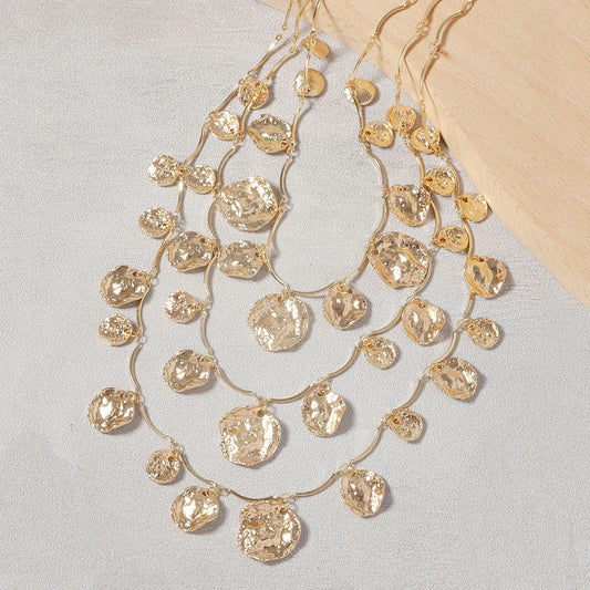 ZAA New Arrival Vintage Metal Long Tassel Earrings for Women Geometric Statement Jewelry Gift