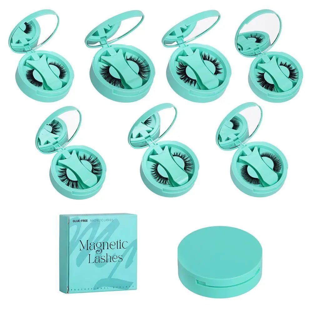 マグネットまつげ 再利用可能 ウィング型マグネット3Dミンクまつげ 長持ち 接着剤不要 ピンセット付きつけまつげ メイクアップ