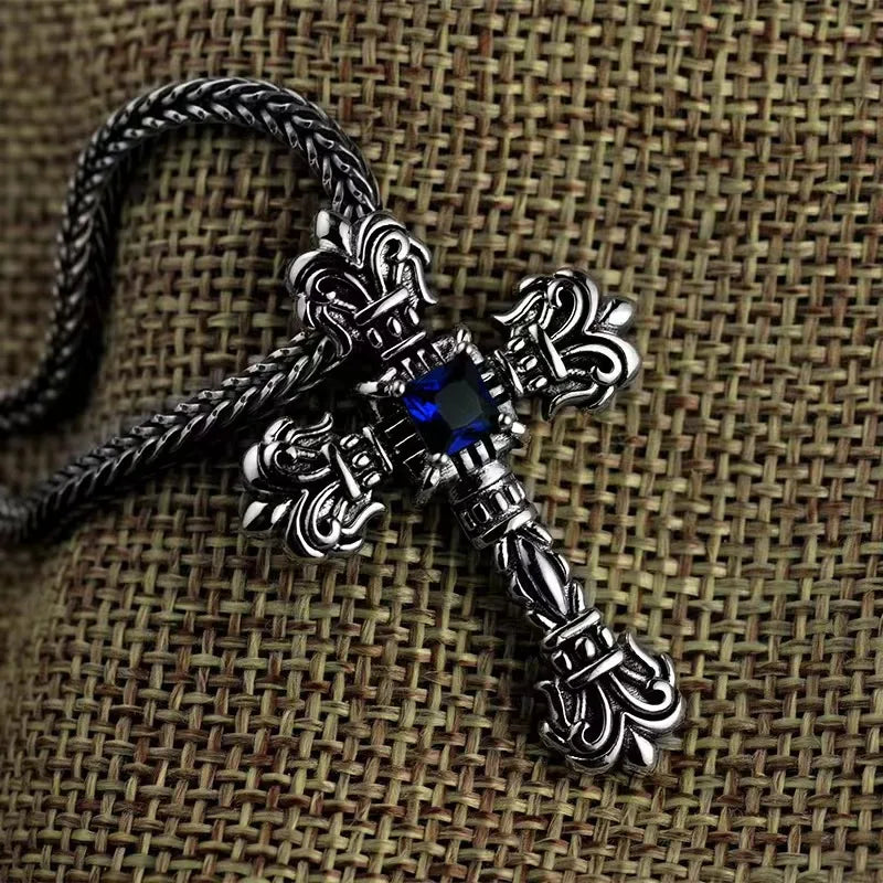 トレンディなメンズレディースS925スターリングシルバーフレームクロスネックレスペンダント男性女性ウェディング誕生日パーティージュエリーアクセサリー