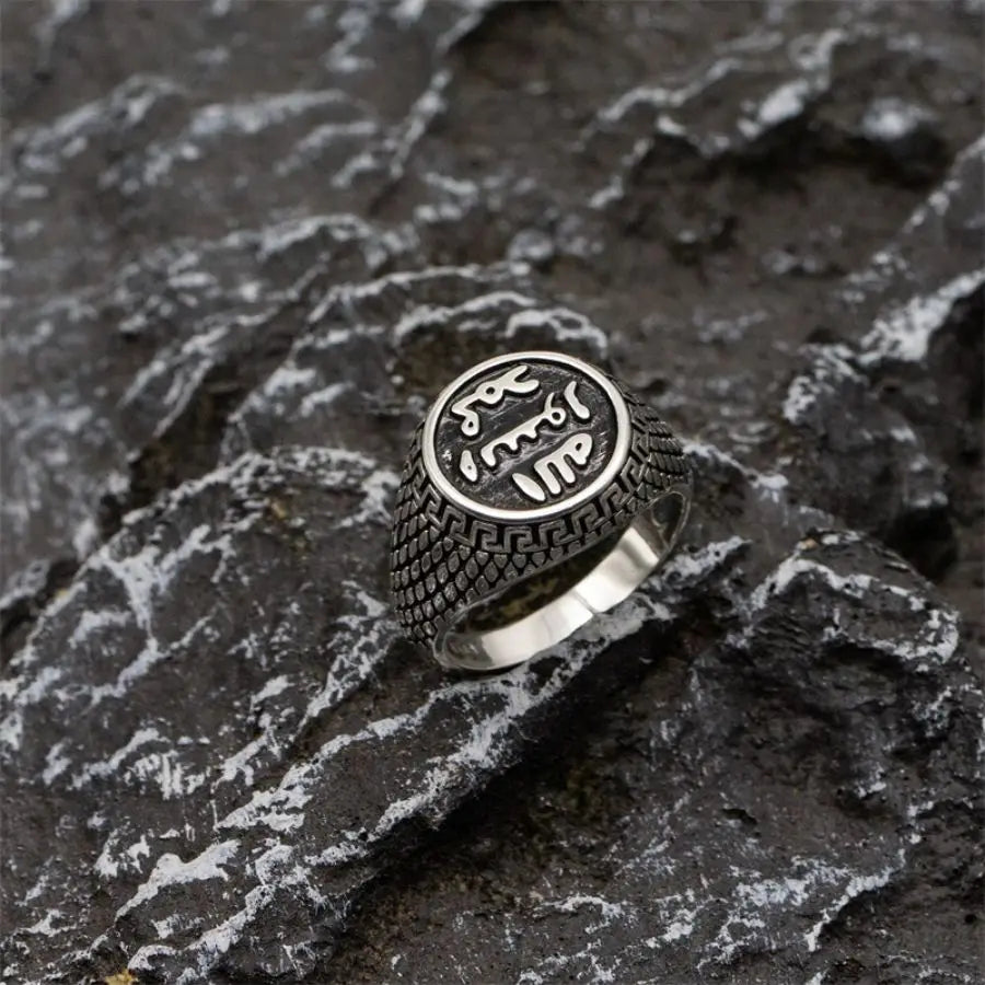 卸売925シルバーハンドリング925スターリングシルバーメンズヴィンテージハンドメイドファッションムスリムリング男性用