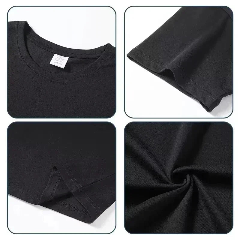 日本のライトサブカルチャー ハンター×ハンター スモールドロップ ムラサキプリント コットン 半袖Tシャツ メンズ レディース トップス ティーシャツ イン