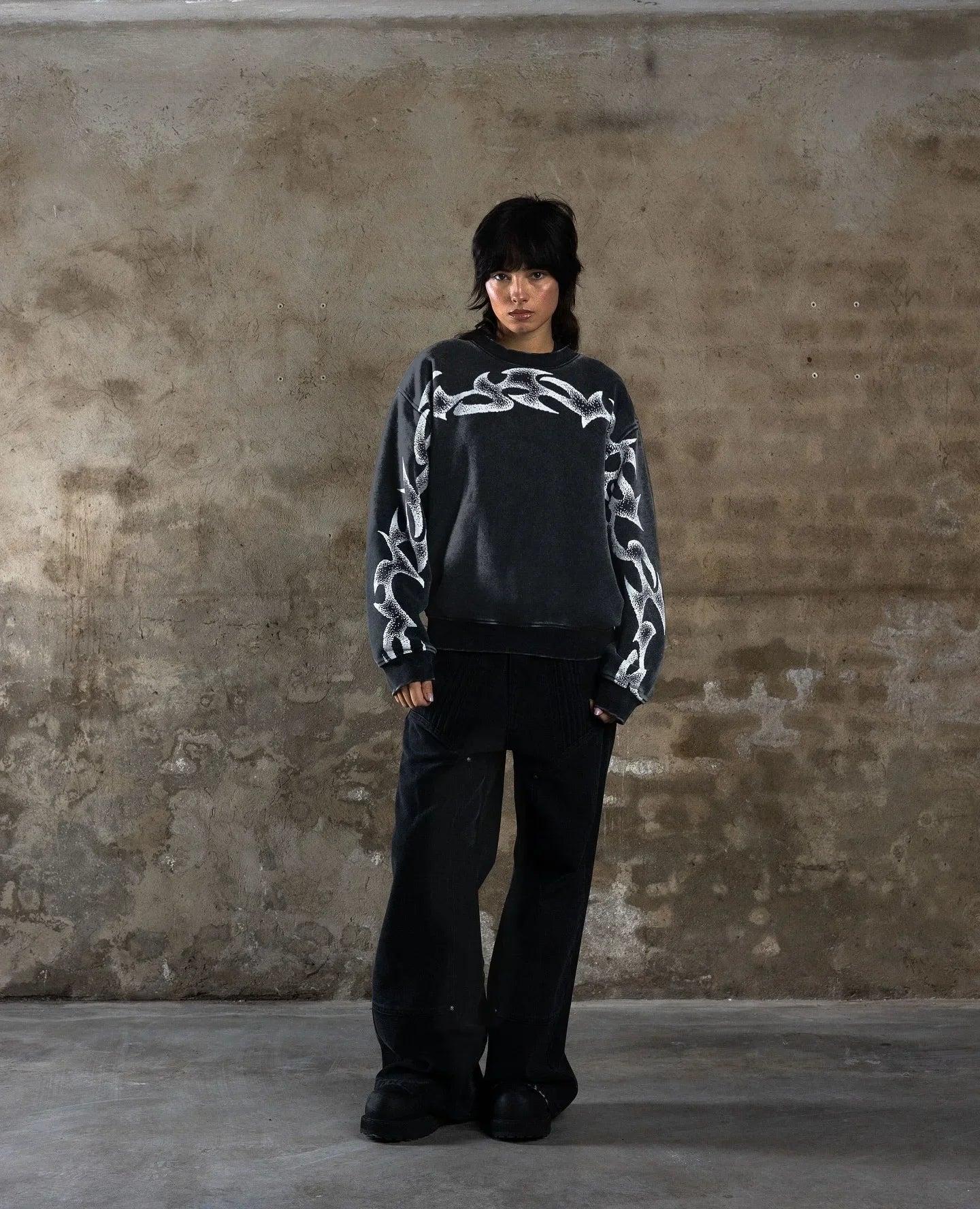 トレンドのオーバーサイズ ユニセックス ポーラーセケット パーカー ソフトフリース裏地 冬用ジャケット メンズ レディース