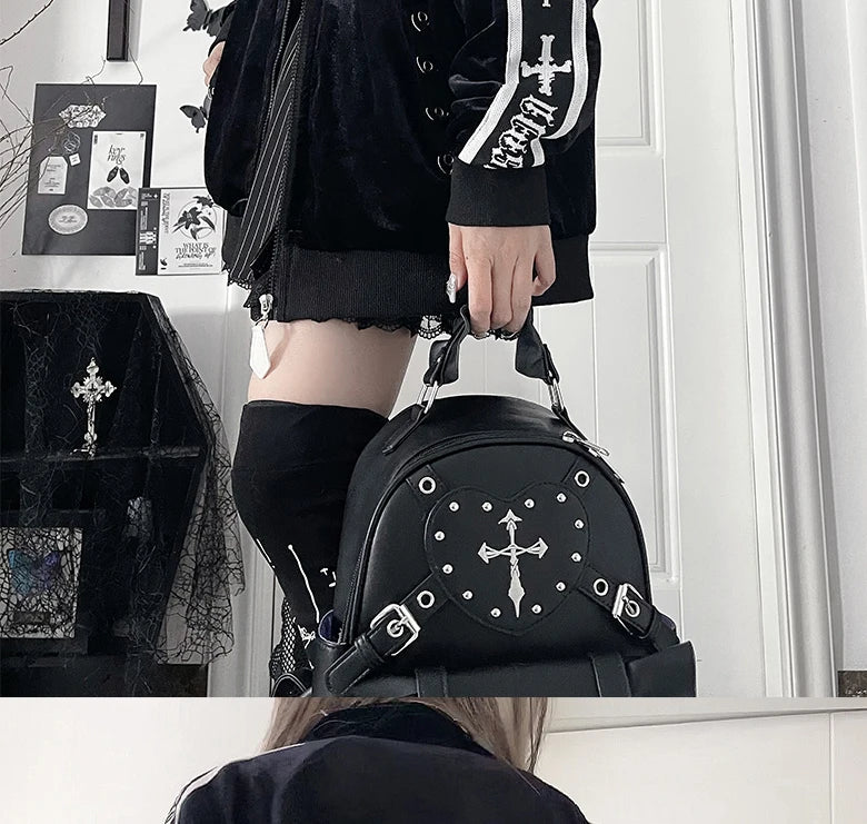 オリジナルサブカルチャーY2Kゴスベルベットプリントジッパージャケット秋新作ストリートパンクダークルーズスポーツコート原宿カジュアルジャケット