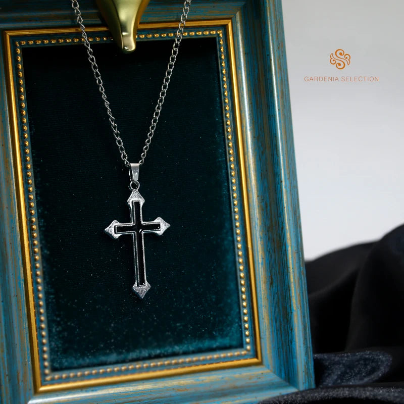 男女兼用クロスネックレス インスタグラムトレンドのカップル向けバウンスダングル パーソナライズされた学生向けヒップホップアクセサリー トレンドグッズ