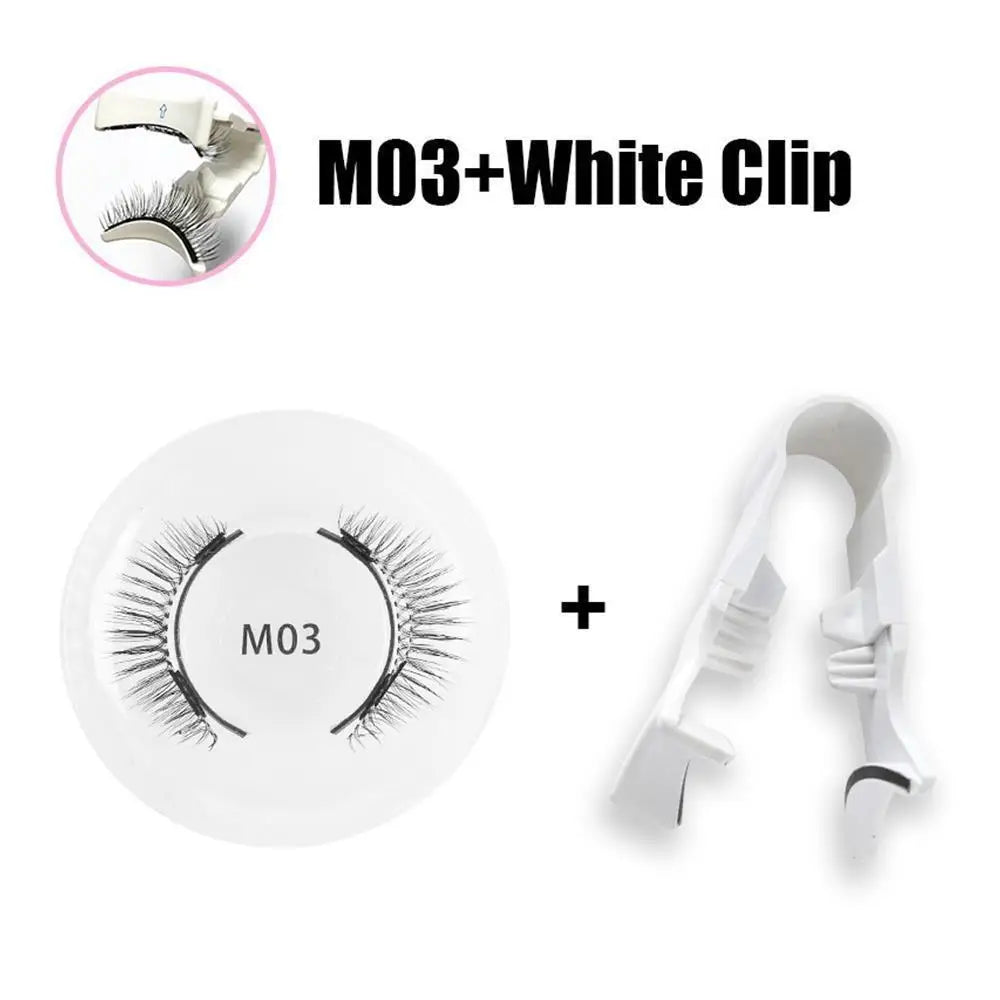 磁気つけまつげ 1組 ピンセット付き 3D ナチュラル効果 磁気つけまつげ 再利用可能 つけまつげ用品 メイクアップツールキット