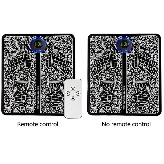 EMS Foot Massager 8 Modes Feet Muscle Stimulator USB Rechargeable Electric Feet Massage Remote Control for Home and Office Use
