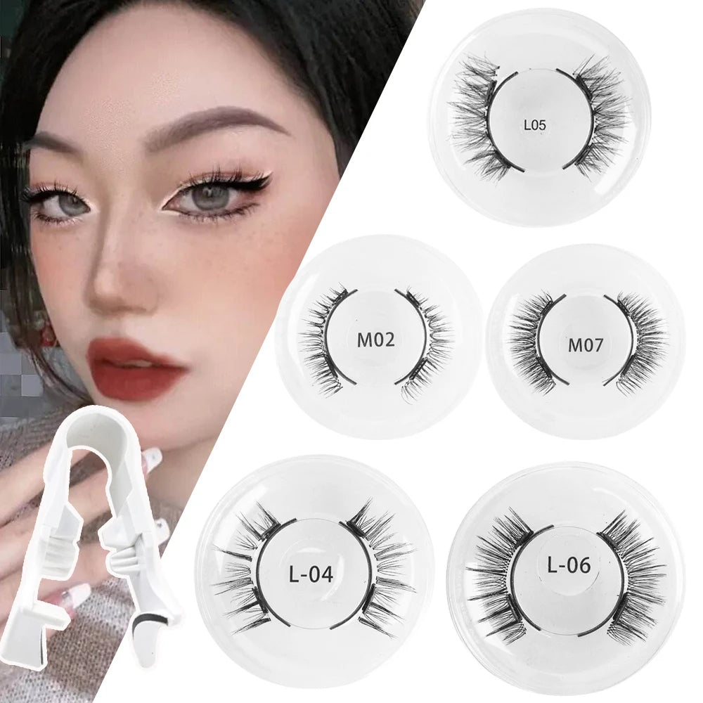 磁気つけまつげ 1組 ピンセット付き 3D ナチュラル効果 磁気つけまつげ 再利用可能 つけまつげ用品 メイクアップツールキット