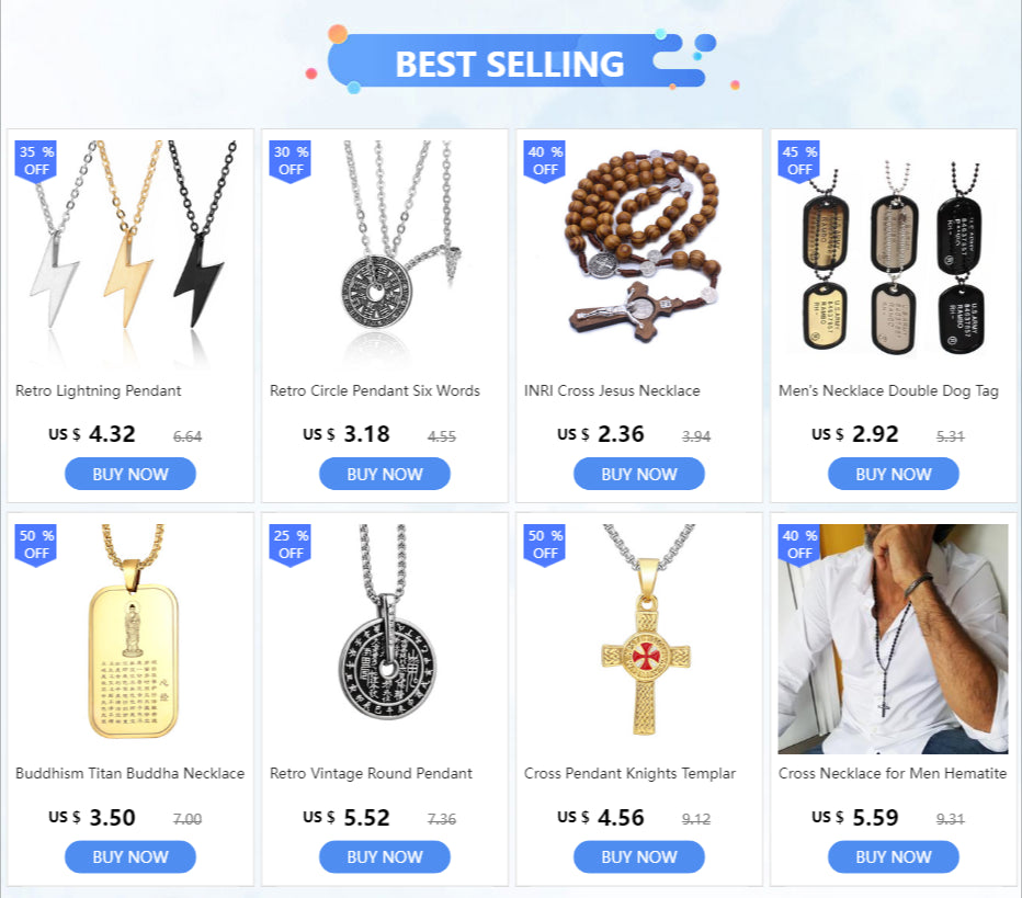 男性用クロスネックレス ヘマタイト 十字架石 守護 カトリックギフト クリスチャンジュエリー 宗教的ロザリオ ビーズ