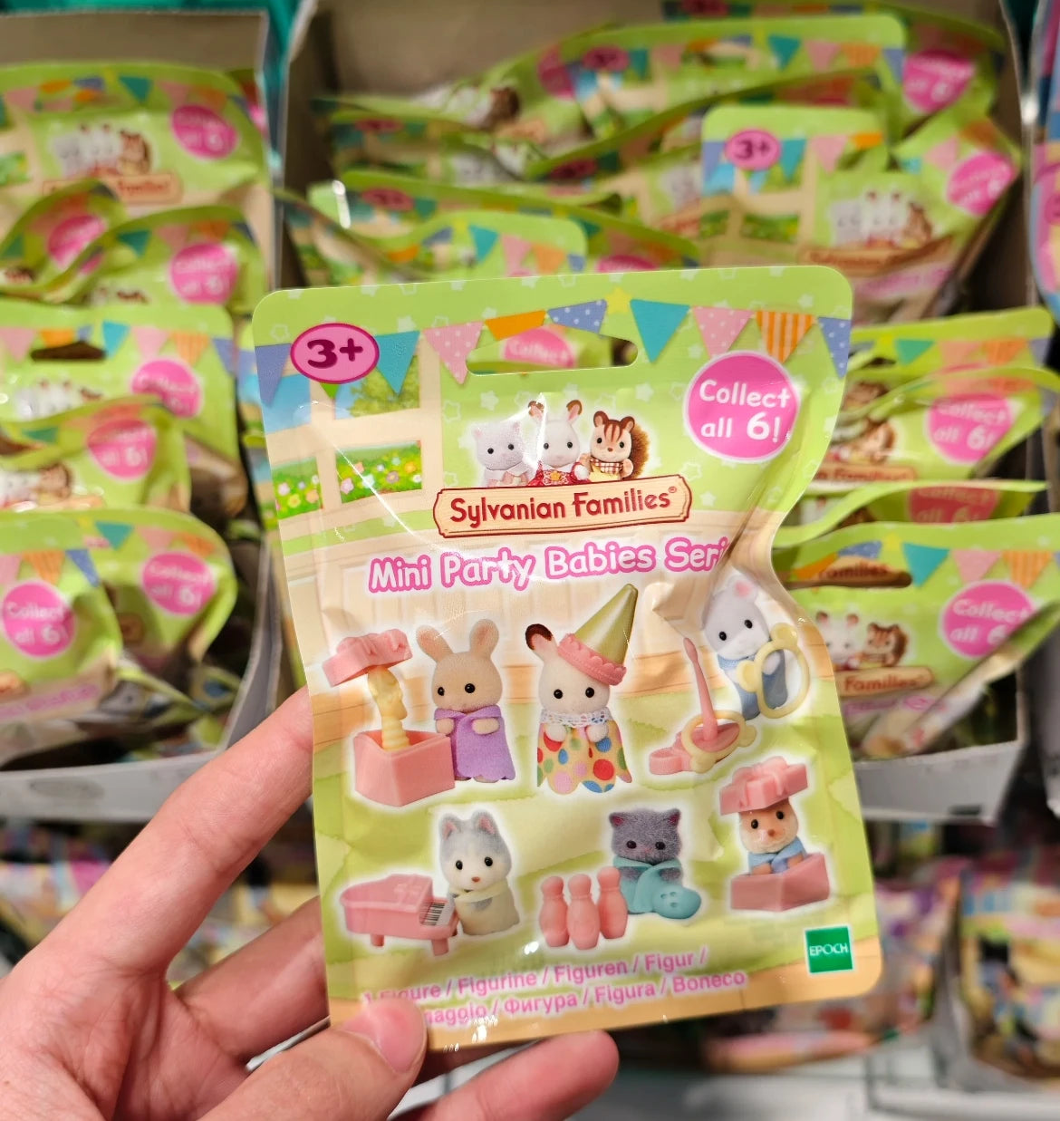 Sylvanian Families Baby Shopping Cake Party Forest Custom Blind Box Baby Mini Toys Kawaii Ternurines Collection  Birthday Gift