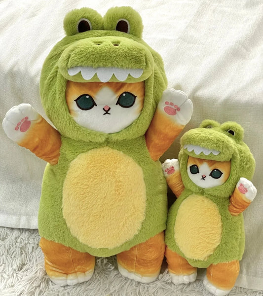 Mofusand 30/50cm Plush Toys Kawaii Cat Cosplay Costume With Dino/Cow Outfits Cute Stuffed Animal Birthday Gift For Kids And Girl
