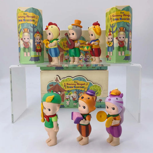 2025 Sonny Angel Blind Box Town Musicians Series Mini Anime Figures Ornaments Dolls Fans Christmas Birthday Gift